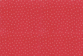 Westfalen Babycord Polka Dot Red White Oeko-Tex