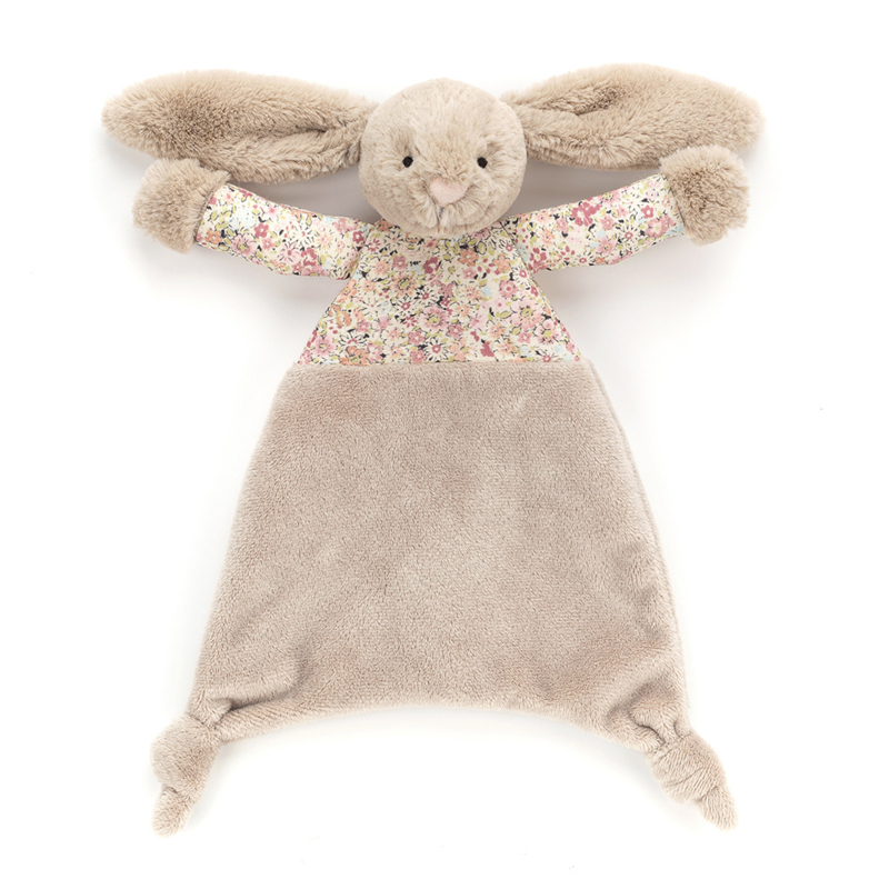 Jellycat Blossom Bea Beige Bunny Comforter  New!