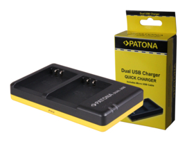 Patona USB Dual Quick Charger voor Accu Olympus PS-BLN1