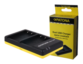 Patona USB Dual Quick Charger Accu Olympus PS-BLS5