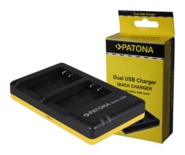 Patona USB Dual Quick Charger voor Canon LP-E17 LPE17
