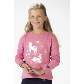 tshirt met lange mouw pony dream roze maat 98 tm 140