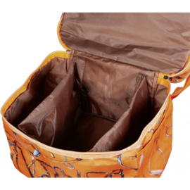 Allure poetsbox Oranje met inhoud 6-delig (borstels, hoevenkrabber, manen/staart borstels)