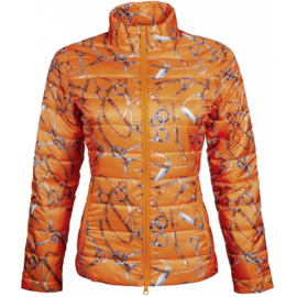 Allure doorgestikt jasje met modieuze overall print (maat XXS t/m XL)