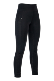 Winterrijlegging Cosy II Zwart fleece gevoerd met siliconen zitvlak