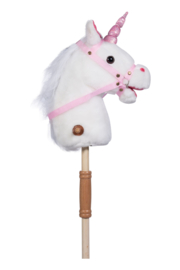 Stokpaardje Kind Bella Wit (eenhoorn)