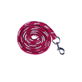 Halster plus Touw Hartjes roze/zilver "sweet Valentine"