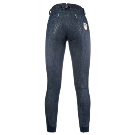HKM rijbroek jeans miss blink  easy met silikoon zitvlak