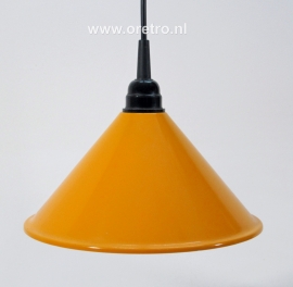 Hanglampen met gele kap set