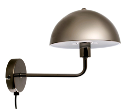 Wandlamp Bonnet smokey grey