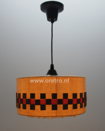 Hanglamp met jute en hout