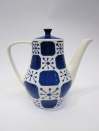 Koffiepot blauw wit Waku