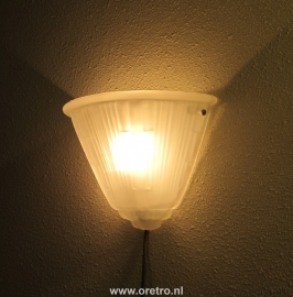 Wandlamp glas ets artdeco