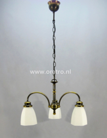 Hanglamp met 3 kelken wit