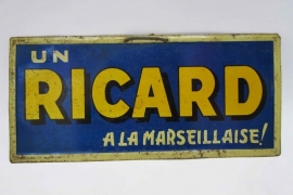 Deter club Teleurgesteld Reclamebord Ricard | Vintage verkocht / vintage sold | ORETRO