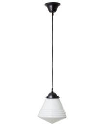 Hanglamp Luxe Schoollamp S textielsnoer