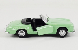 Modelauto Mercedes-Benz 190 SL cabrio groen 1:34