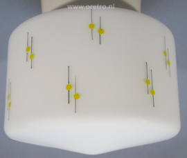 Plafondlamp schroefbol Yellow dots