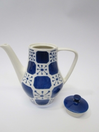 Koffiepot blauw wit Waku