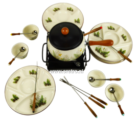 Fondue set Botanica compleet