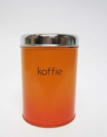 Blik koffie oranje