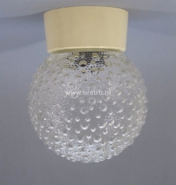 Plafonnière schroefbol helder bubbels