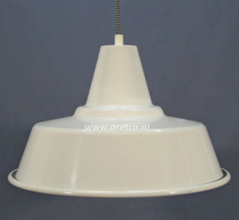 Hanglamp industrieel kap wit