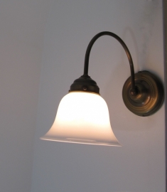 Wandlamp messing/brons Kelk