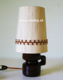 Tafellamp keramiek met stofkap