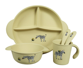 Kinder servies ECO PLA Zebra