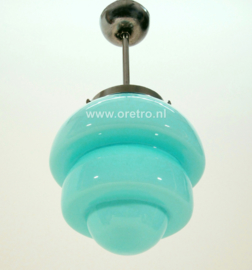 Hanglamp art deco blauw