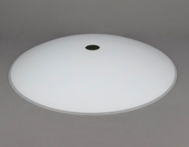 Glas schaal matwit 50 cm