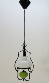 Hanglamp met glas olielamp