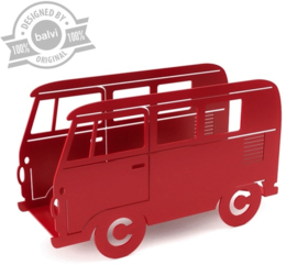 Tijdschriftenrek VW bus rood