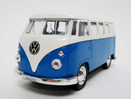 Modelauto VW bus T1 blauw  1:34