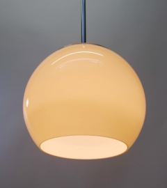 Hanglamp Halve bol glas