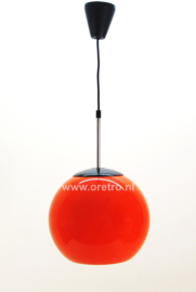 Hanglamp Bol kunststof oranje