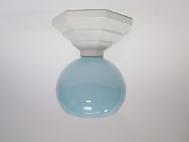 Plafonnière blauwe bol