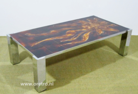 Tegeltafel chroom Vlam