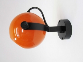 Wandlamp Bolspot oranje