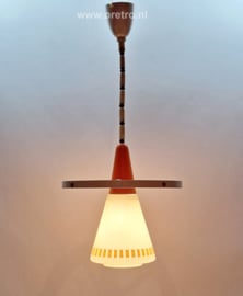 Hanglamp Zico hout en glas