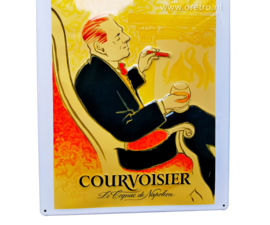 Blikken bord Courvoisier cognac