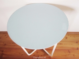 Tafel rond blauw