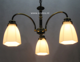 Hanglamp met 3 kelken wit