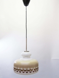 Hanglamp jaren 70 beige