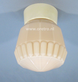 Plafondlamp schroefbol oudroze