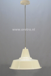 Hanglamp industrieel kap wit