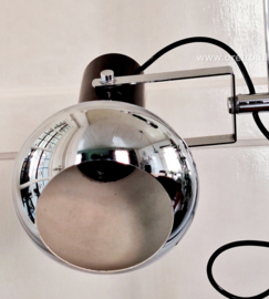 Vloerlamp Herda chroom zwart