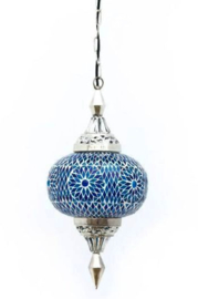 Hanglamp mozaiek Gaya blauw