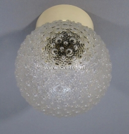 Plafonnière schroefbol helder bubbels